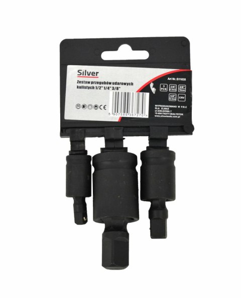 ZESTAW PRZEGUBÓW UDAROWYCH 3szt./SILVER