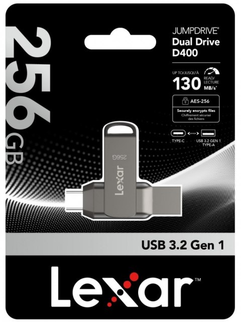 Pendrive Dual Drive D400 256GB USB-C/A 3.1 130MB/s