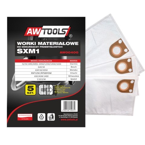 AWTOOLS WORKI Z MIKROWŁÓKNINY kpl.5szt. SXM1 GAS 50 / STARMIX 50