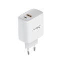 Ładowarka sieciowa LA-10 30W Quick Charge Power Delivery 3.0 Biała + Kabel