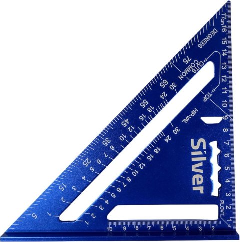 KĄTOWNIK STOLARSKI ALUMINIOWY PRZYMIAR 7" METRYCZNY /SILVER