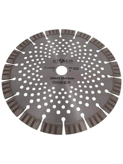 TARCZA D.STONER 230/15mm SEG. V-TURBO