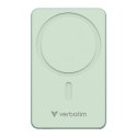 Verbatim, powerbank z ładowaniem bezprzewodowym, 5V, ładowanie telefonu, 32226, 5000mAh, Mocowanie magnetyczne, zielona