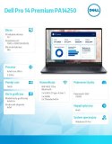 Laptop Dell Pro 14 Premium PA14250 W11P Ultra 7 266V/16GB/512GB SSD G4/14.0 FHD+/Arc/FgrPr/Cams&Mic/WLAN+BT/BcklKb/3C/vPro/3YPS 