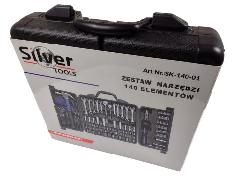 ZESTAW NARZĘDZIOWY 140szt SILVER