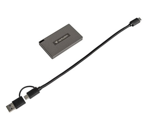 SSD Zewnętrzny Verbatim Metal Mini SSD, 32030, 512GB, czarna, 2000 MB/s-R, USB C, 1750 MB/s-W