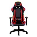 Dla gracza fotel Red Fighter C8, czarna, odczepiany zagłówek, podświetlenie RGB, EOL