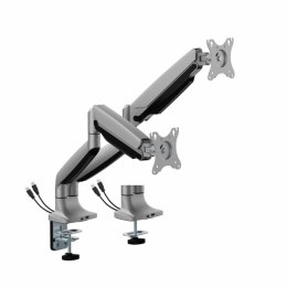 Uchwyt biurkowy gazowy do 2 monitorów LED/LCD 17-35