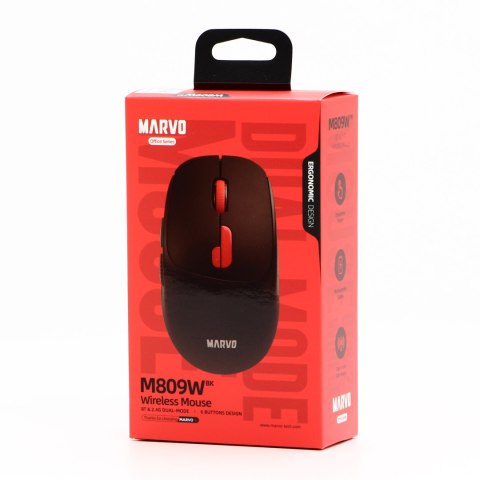 Marvo M809W Mysz bezprzewodowa, czarna, 1600DPI, EOL