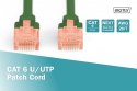 Patch cord U/UTP kat.6 PVC 5m Zielony