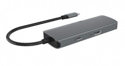 Stacja dokująca IB-DK4022a-CPD 6w1, HDMI,USB,PD