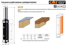 CMT FREZ HM D=19 I=50 L=110 S=12 Z=2 NA PŁYTKI WYMIENNE Z PODWÓJNYM ŁOŻYSKIEM