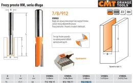 CMT FREZ HM D=15 I=31,7 L=66 S=8 PROSTY DŁUGI.