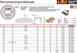 PIŁA DO CIĘCIA POPRZECZNEGO, OBRÓBKA WYKAŃCZAJĄCA HM 165x30x2,6/1,6 Z=40