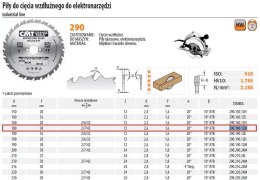 PIŁA DO CIĘCIA POPRZECZNEGO, OBRÓBKA WYKAŃCZAJĄCA HM 180x30x2,6/1,6 Z=40