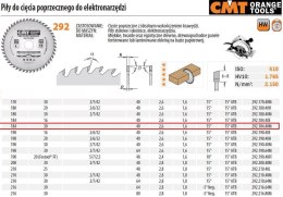 PIŁA DO CIĘCIA POPRZECZNEGO, OBRÓBKA WYKAŃCZAJĄCA HM 184x30x2,6/1,6 Z=40