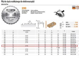 PIŁA HM 210x30x2,8/1,8 Z=24 CIĘCIE WZDŁUŻNE