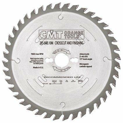 PIŁA UNIWERSALNA, DO CIĘCIA WZDŁUŻNEGO I POPRZECZNEGO HM D=250 F=30 Z=40N K=3,2/2,2