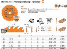 PIŁA UNIWERSALNA HM D=200 F=30 Z=36N K=1,8/1,2 ULTRACIENKA