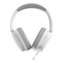 Marvo MONKA ECHO RS słuchawki z mikrofonem, biała, podświetlona, Tri-mode