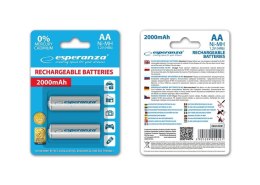 Akumulatorki AA Esperanza 2000mAh 2szt. białe