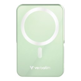 Powerbank Verbatim Charge 'n' Go Magnetic Wireless with Stand 10000mAh USB-C PD 3.0 Green