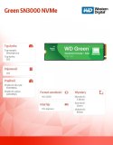 Dysk SSD Green 1TB M.2 2280 SN3000 NVMe PCIE4.0