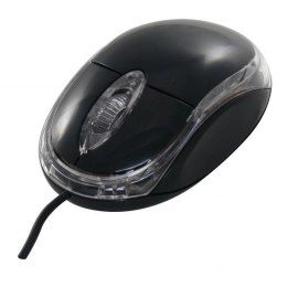 Mysz przewodowa USB, N-Face QuickMouse, czarna, optyczna, 1000DPI, EOL