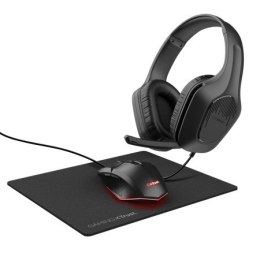 Zestaw GXT 790 3-in-1 Gaming - słuchawki, mysz, podkładka czarny