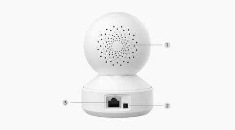Kamera IP Reolink E340 wewnętrzna obrotowa 5MPx WiFi biała