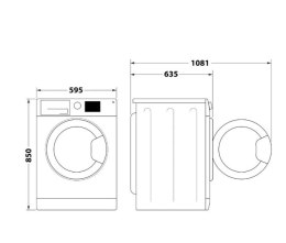 Pralko-suszarka FFWDD1076258BVEU