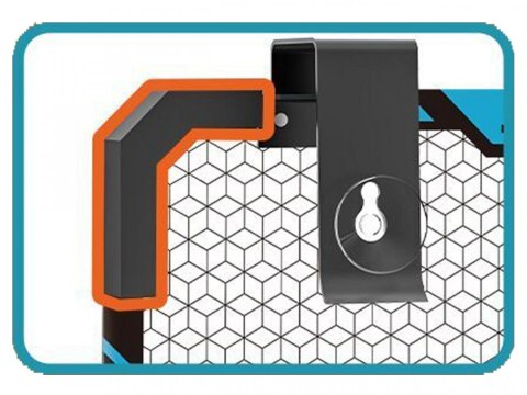 Tablica do koszykówki z piłką i pompką