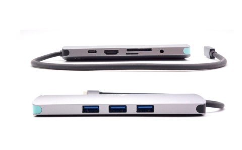 Zestaw Stacja dokująca USB-C Metal Nano 4K HDMI LAN z Power Delivery 100W + Ładowarka 100W