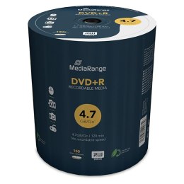 MediaRange DVD+R, mr443, 4.7GB, 16x, spindle, 100-pack, bez możliwości nadruku, 12cm, do archiwizacji danych