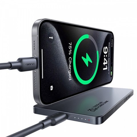 Powerbank 5000mAh 20W indukcyjny MagSafe PD biały