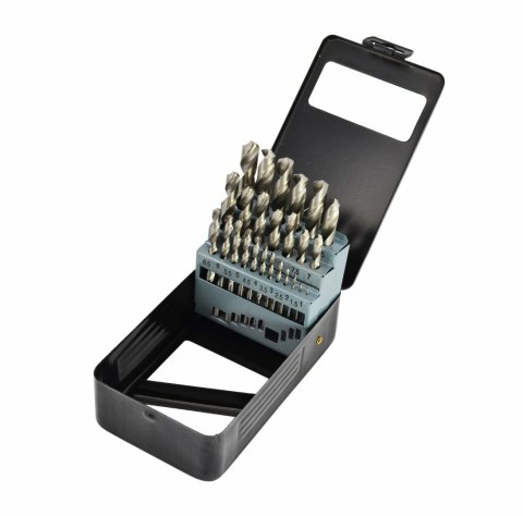 AWTOOLS WIERTŁO METAL BIAŁE KPL. 25szt./1,0-13,0mm/