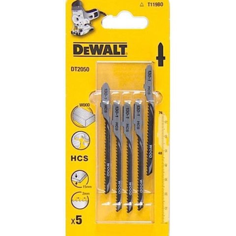 DEWALT BRZESZCZOT DO WYRZYNARKI 76x2mm T119B0 DREWNO /5szt.