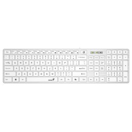 Genius SlimStar 126 COPILOT klawiatura przewodowa (USB) CZ/SK, biała
