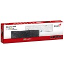 Genius SlimStar 126 COPILOT klawiatura przewodowa (USB) CZ/SK, biała