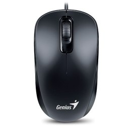 Genius DX-110 Mysz przewodowa, czarna, 1200DPI, USB-C