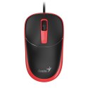 Genius DX-123 Mysz przewodowa, czarno-czerwona, 1200DPI