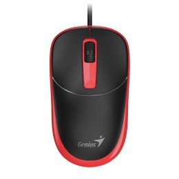 Genius DX-123 Mysz przewodowa, czarno-czerwona, 1200DPI