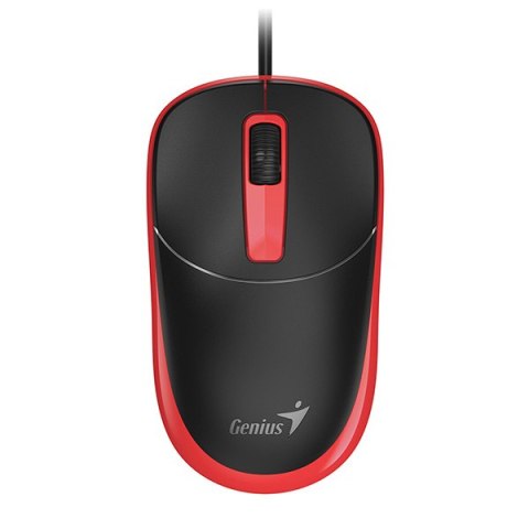 Genius DX-123 Mysz przewodowa, czarno-czerwona, 1200DPI