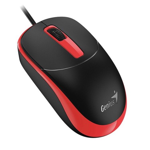 Genius DX-123 Mysz przewodowa, czarno-czerwona, 1200DPI