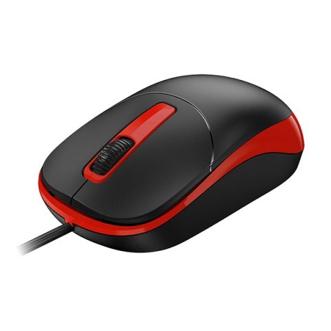 Genius DX-123 Mysz przewodowa, czarno-czerwona, 1200DPI