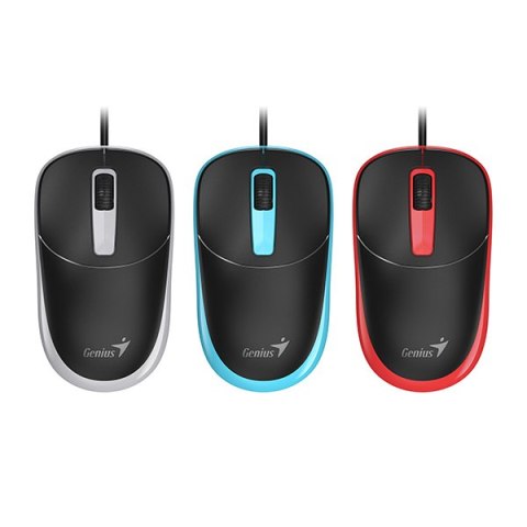 Genius DX-123 Mysz przewodowa, czarno-niebieski, 1200DPI