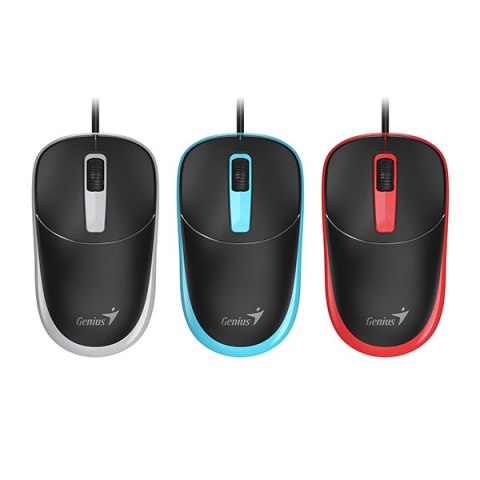 Genius DX-123 Mysz przewodowa, czarno-szara, 1200DPI