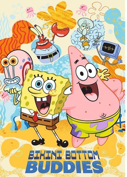 Puzzle 1000 elementów SpongeBob Kanciastoporty