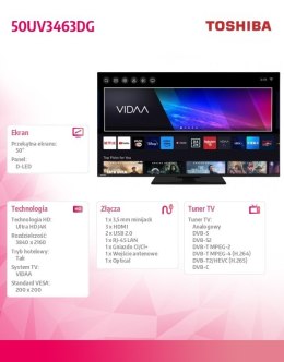 Telewizor LED 50 cali 50UV3463DG