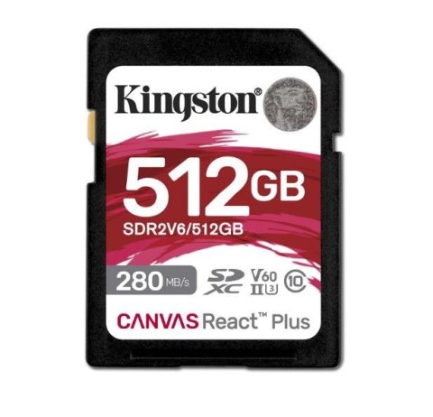 Karta pamięci SD 512GB React Plus 280/150/MB/s U3 V60